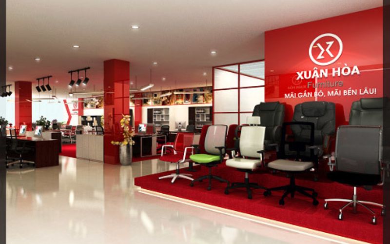 Showroom nội thất văn phòng Xuân Hoà