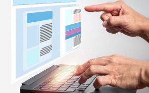 menu gọn gàng và chân trang trực quan