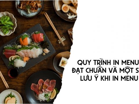quy trình in menu