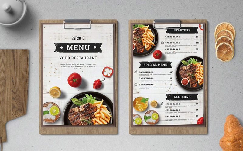 quy trình in menu đạt chuẩn