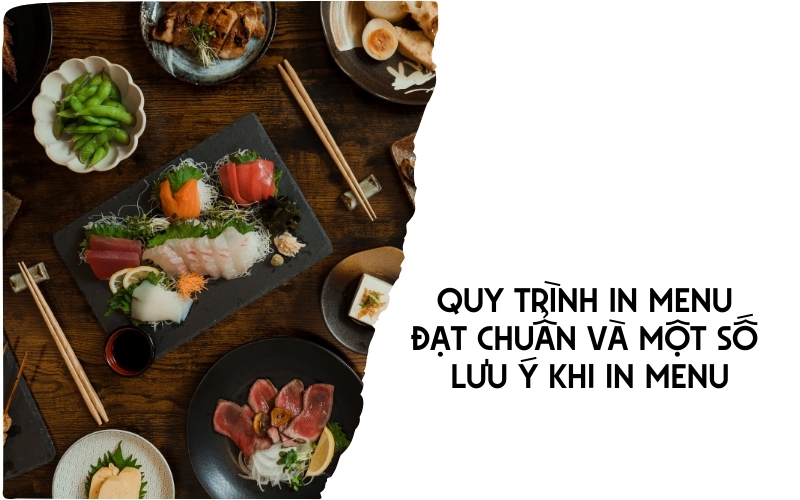 quy trình in menu